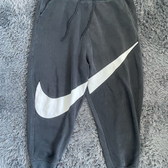 Nike Sportswear Big Swoosh Tech Fleece Jogger Pants CV8660-010 Black | Men XL - Picture 1 of 4